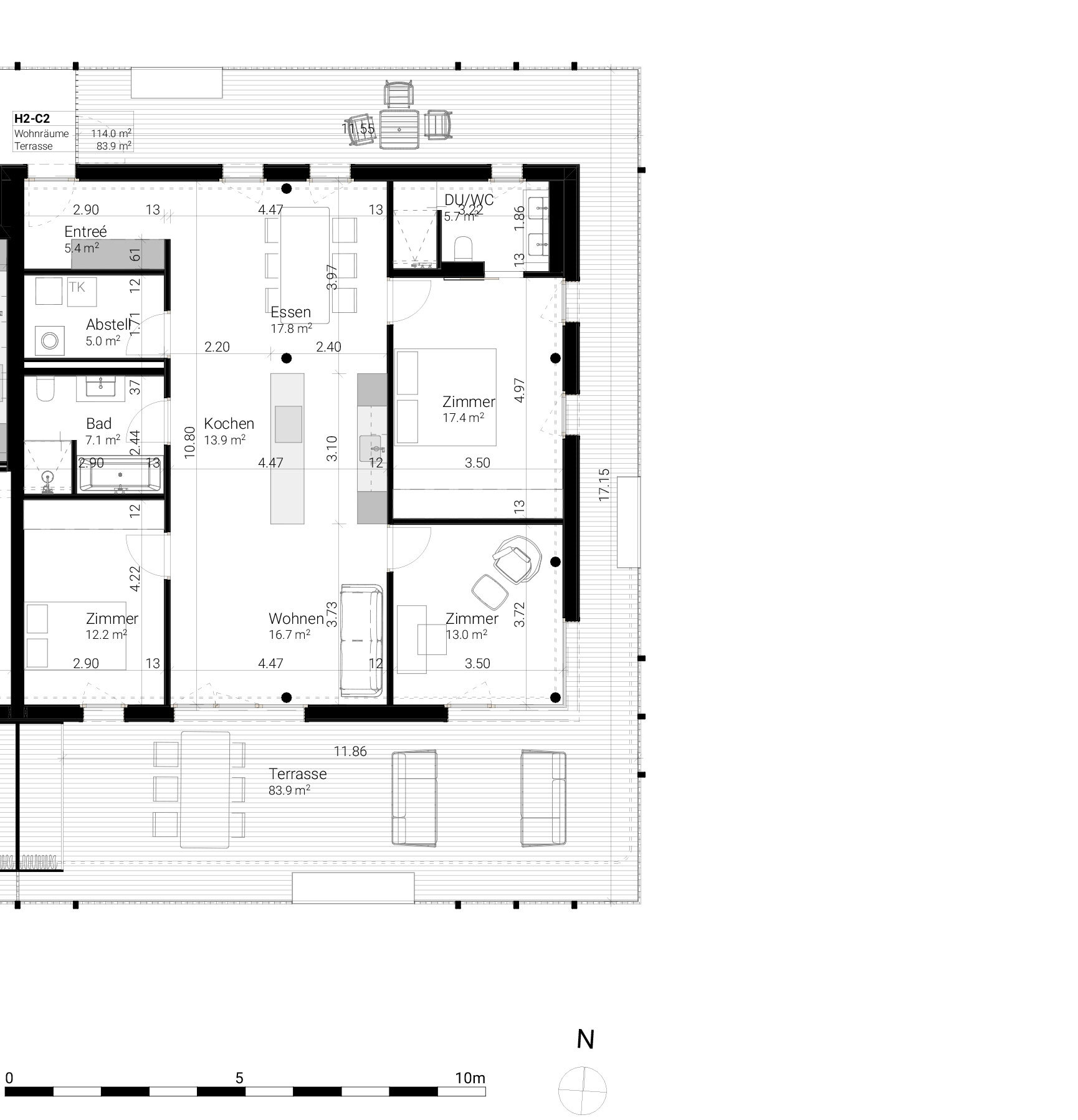 C2-4.5-Zimmer-Wohnung