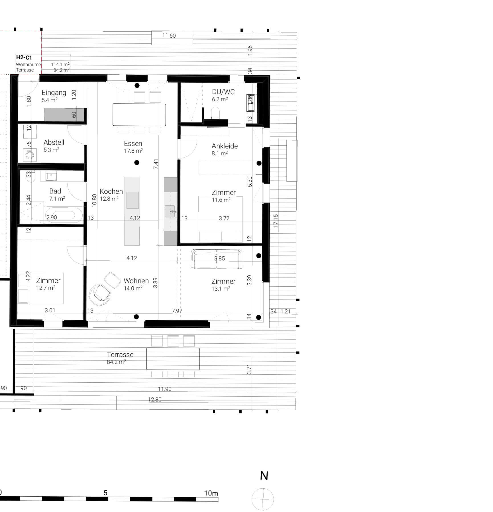 C1-3.5-Zimmer-Wohnung